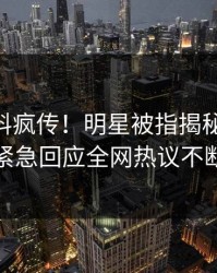 刚刚爆料疯传！明星被指揭秘，pixiv紧急回应全网热议不断