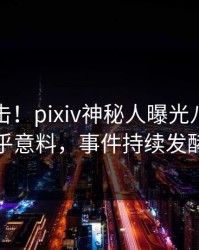 最新直击！pixiv神秘人曝光八卦，出乎意料，事件持续发酵