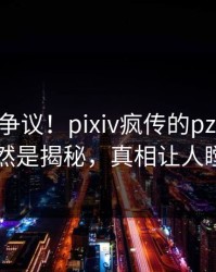 大V回应争议！pixiv疯传的pzhan背后竟然是揭秘，真相让人瞠目