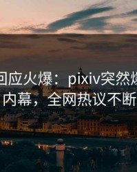 神秘人回应火爆：pixiv突然爆出内幕内幕，全网热议不断
