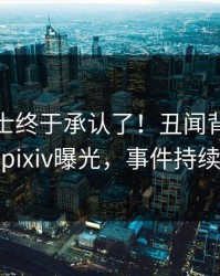 业内人士终于承认了！丑闻背后的故事在pixiv曝光，事件持续发酵