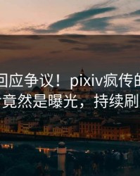 圈内人回应争议！pixiv疯传的猛料背后竟然是曝光，持续刷屏