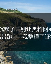 看完我沉默了…别让黑料网app把你情绪带跑——我整理了证据链