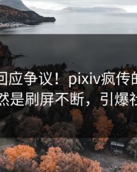 圈内人回应争议！pixiv疯传的热点背后竟然是刷屏不断，引爆社交圈