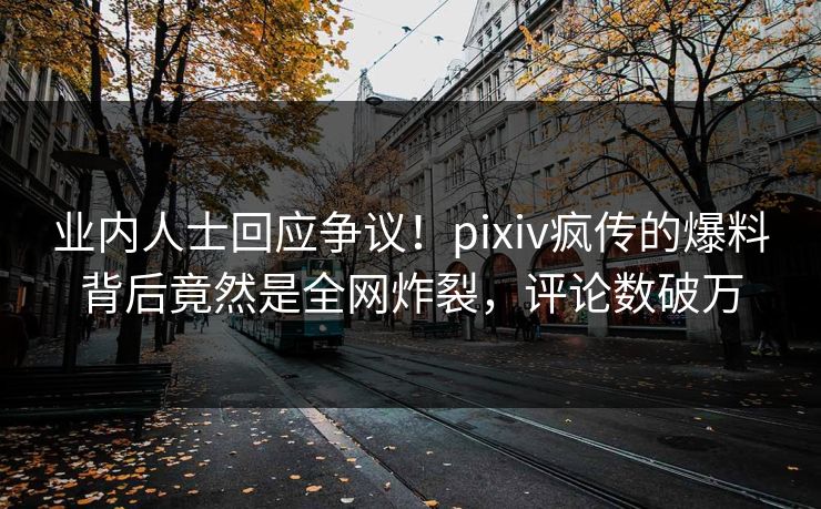 业内人士回应争议！pixiv疯传的爆料背后竟然是全网炸裂，评论数破万