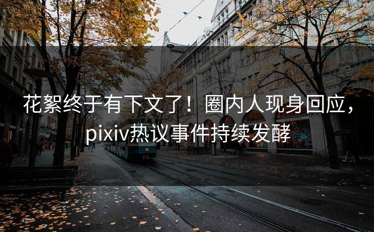 花絮终于有下文了！圈内人现身回应，pixiv热议事件持续发酵